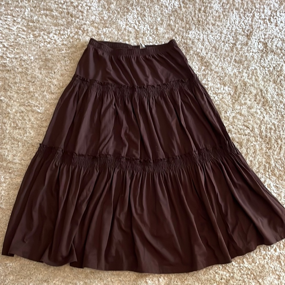 Chocolate Brown Prairie Skirt.